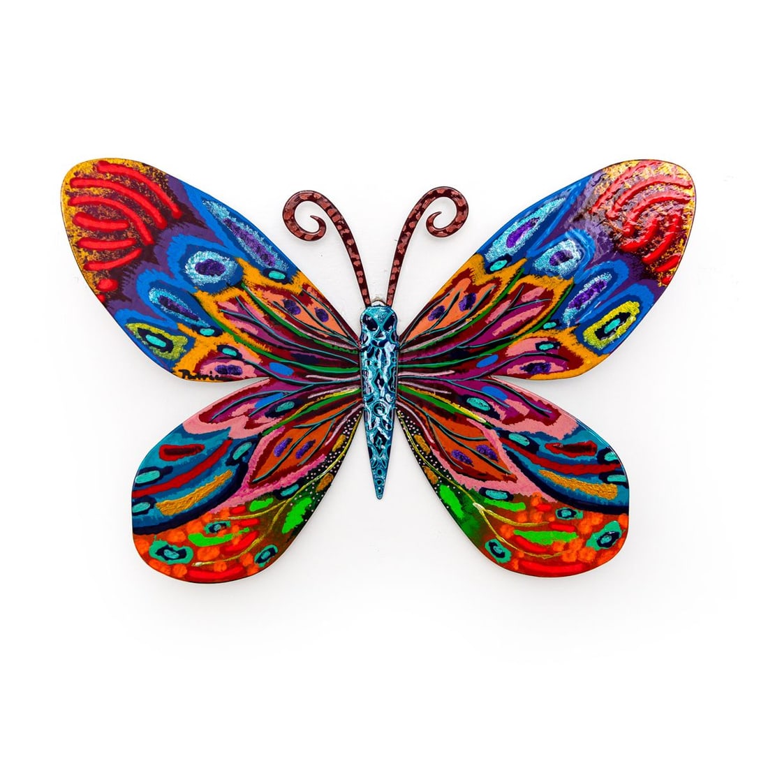 Patricia Govezensky- Original Painting on Cutout Steel "Butterfly": Artist: Patricia Govezensky. Medium: Original Painting on Cutout Steel. Title: Butterfly. Size: 8" x 12". Signature: Hand Signed by the artist. Certificate of Authenticity: From the publisher. Referen