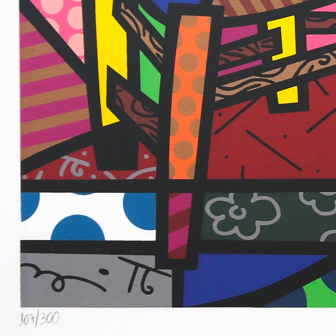 Romero Britto- Serigraph "Squeaki Van Britto" - 2