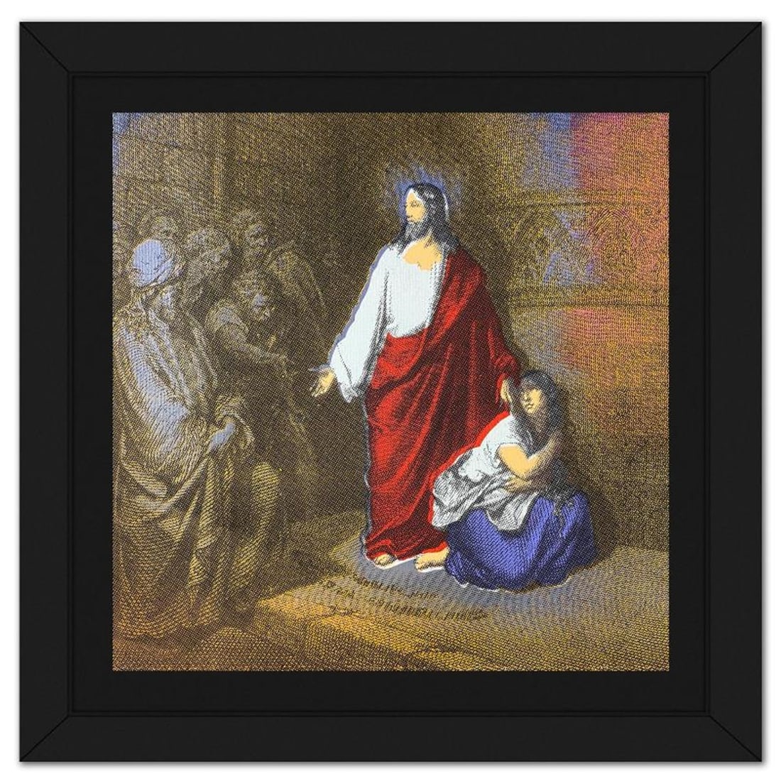 Steve Kaufman (1960-2010), "The Story of Mary Magadalena" Framed Hand Embellished Limited Edition (1 of 2)