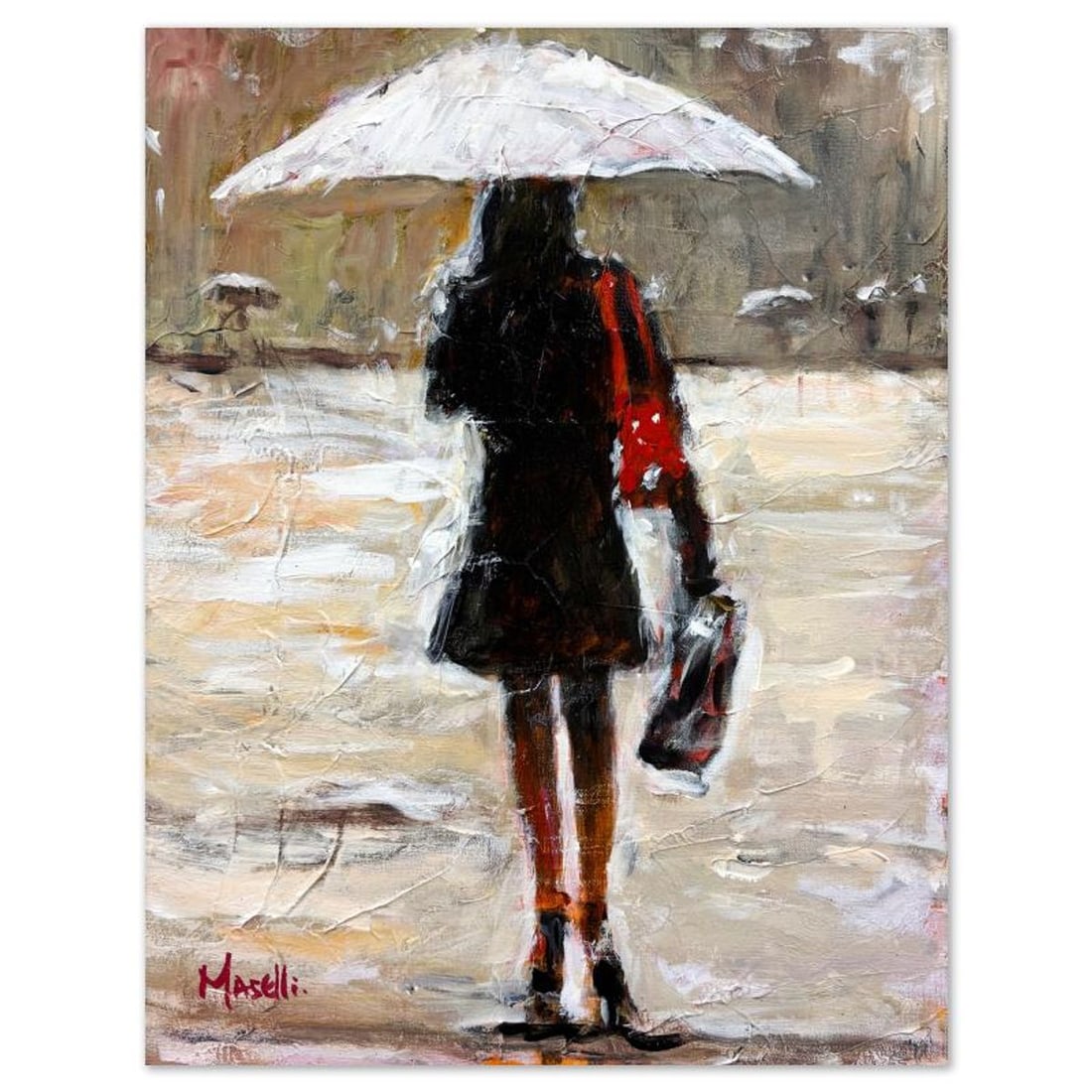 Michael Maselli, Original Painting on Canvas, Hand Signed with Letter of Authenticity. (1 of 2)