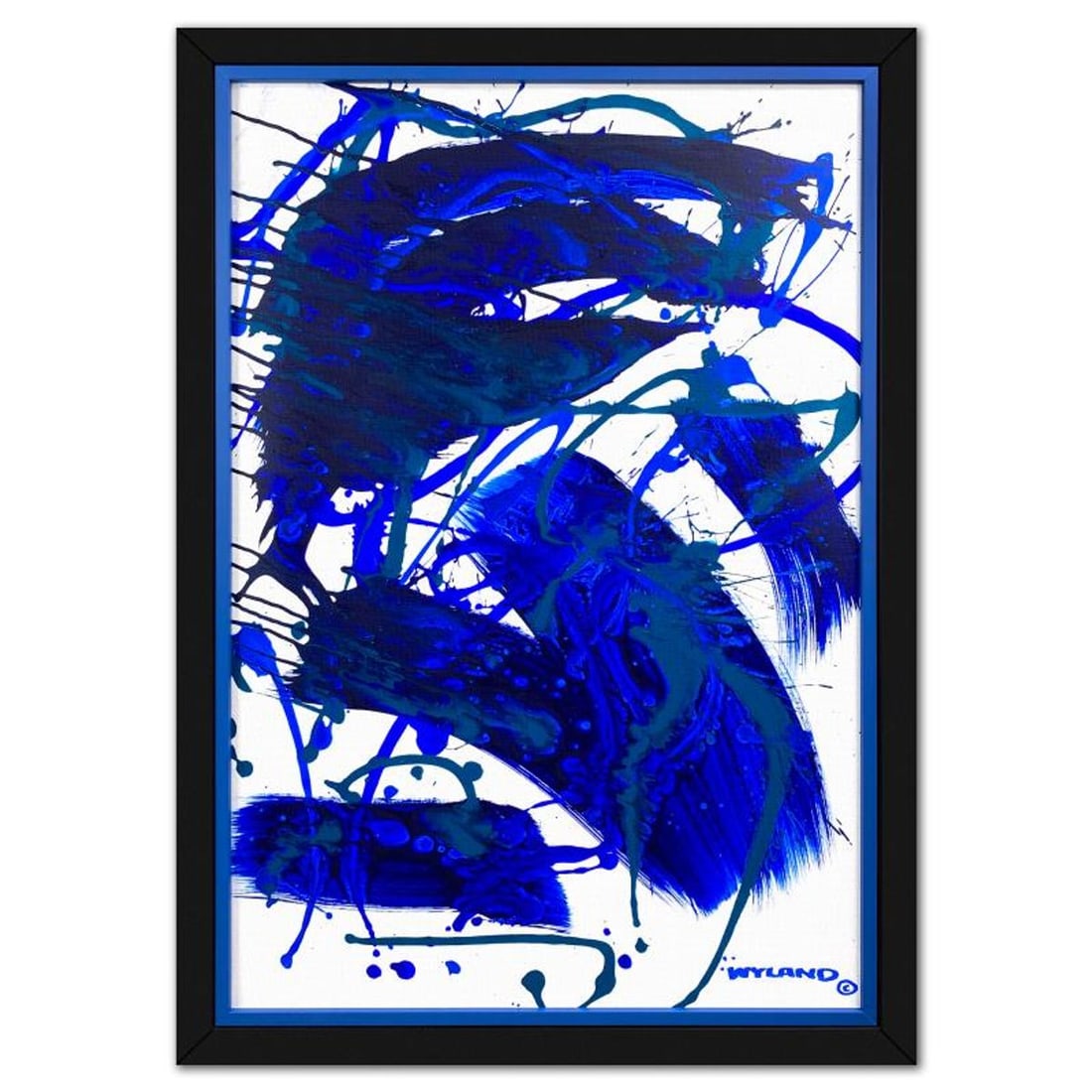 Wyland, Framed Original Acrylic Painting on Canvas, Hand Signed with Letter of Authenticity.: This is an original acrylic painting on canvas by Wyland, hand signed by the artist. This piece comes custom framed. Includes Letter of Authenticity. Measures approx. 42" x 30" (frame), 37.5" x 25.5" 
