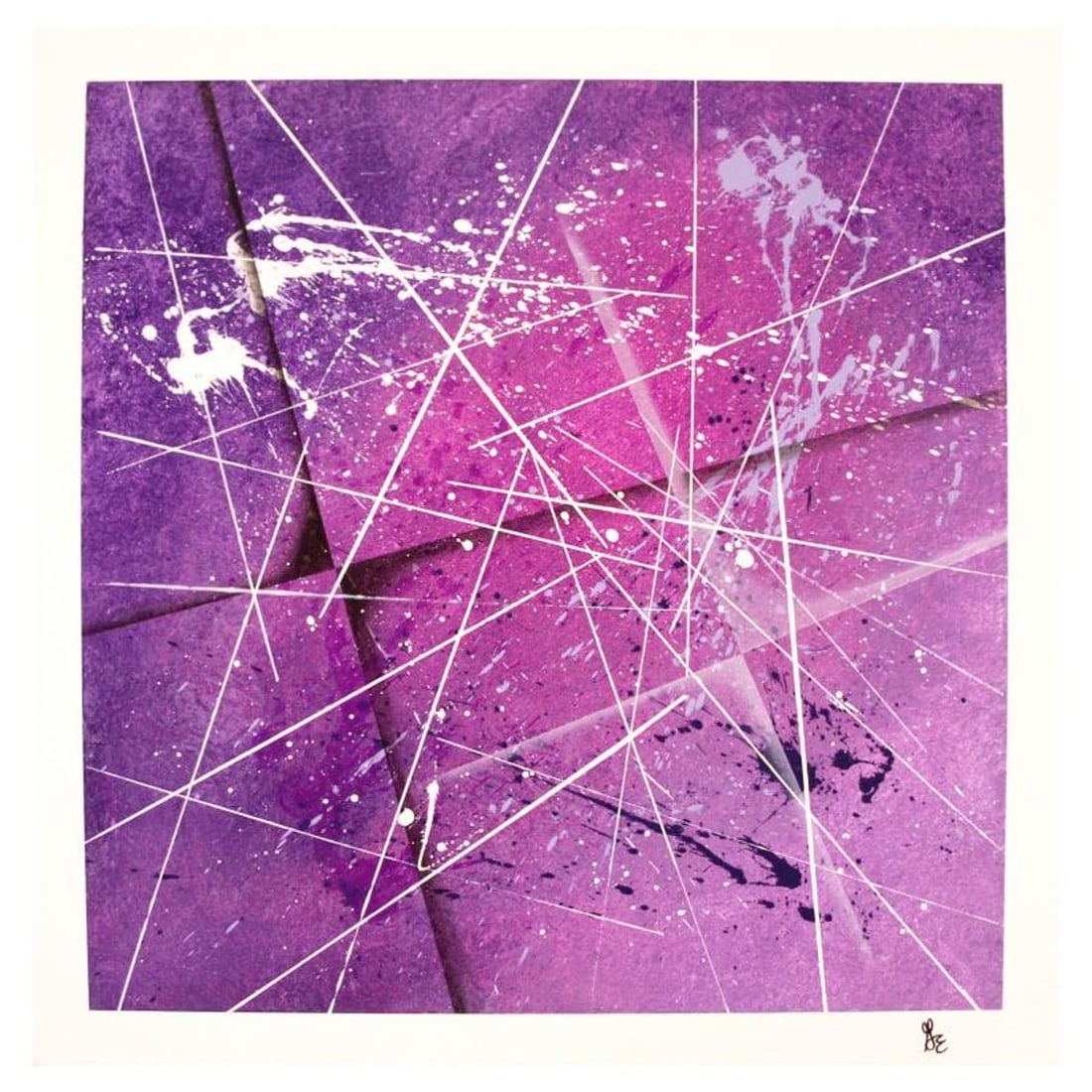 George Marlowe, "Purple Passion" Original Acrylic Painting on Gallery Wrapped Canvas, Hand Signed (1 of 1)