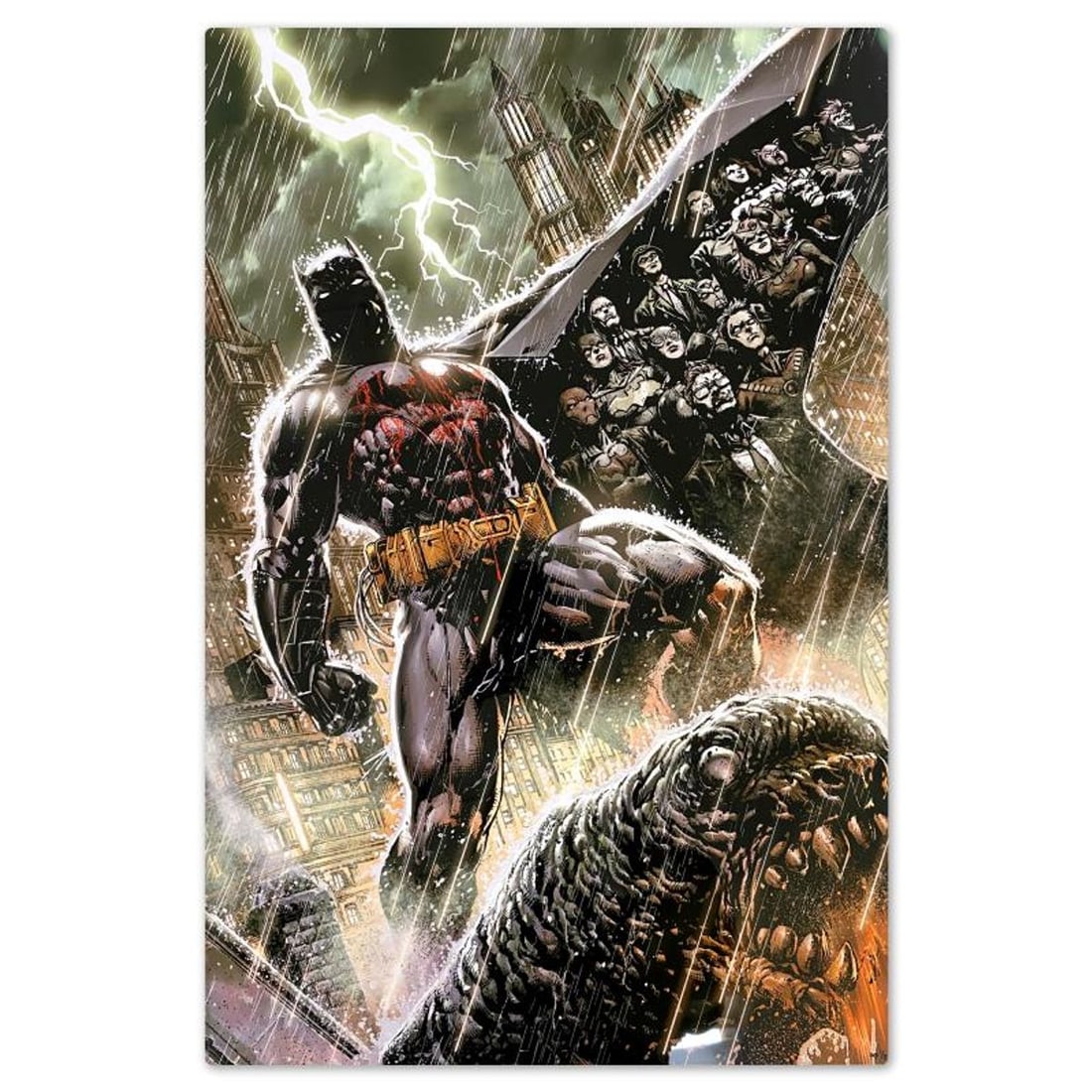 DC Comics & Jason Fabok, "Batman Eternal" Limited Edition on Aluminum, PP Numbered 1/2 with Letter (1 of 2)