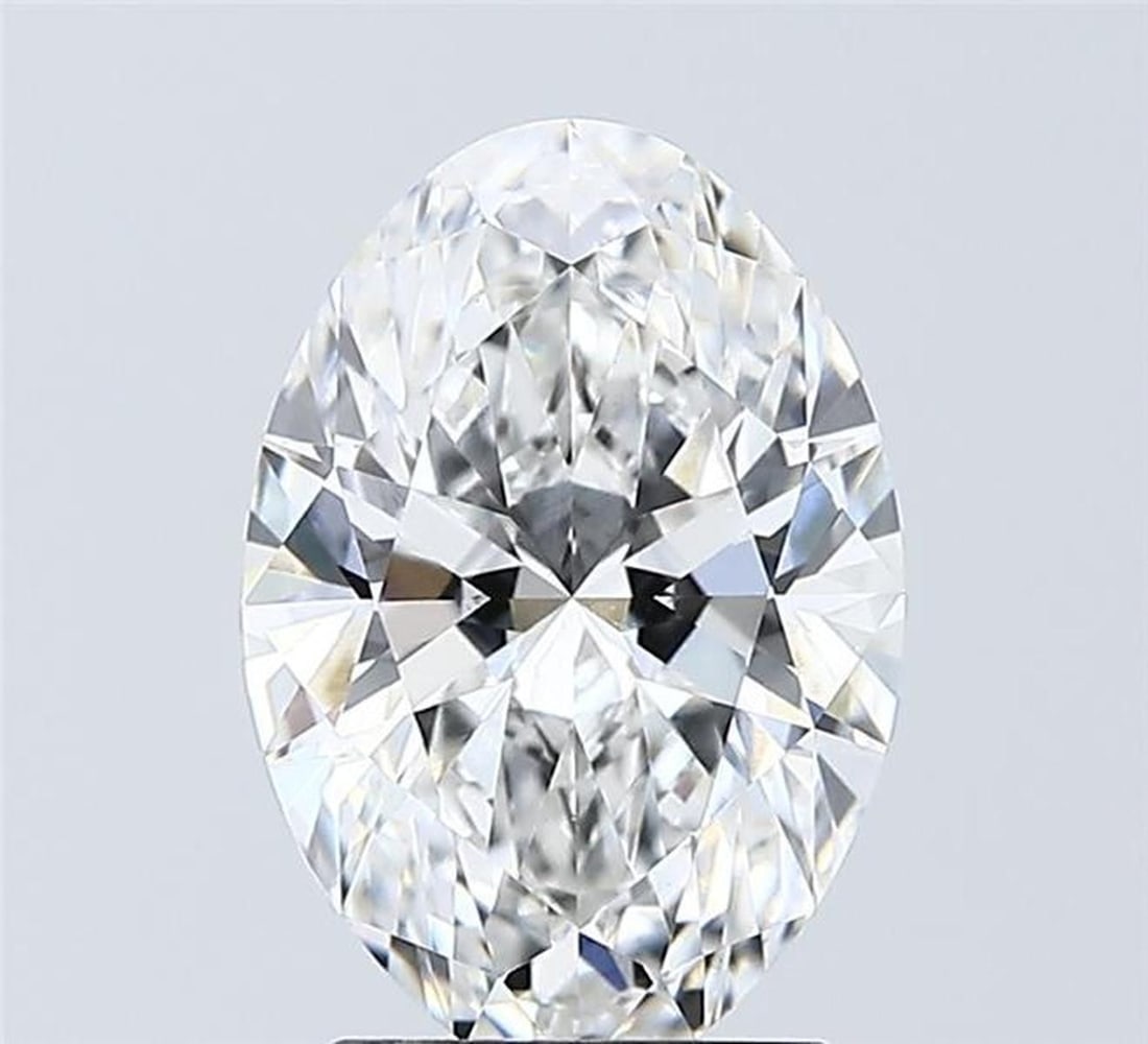 Lab Grown 2.05 ct, Color E/VVS2 IGI Graded Diamond: Lab/Natural Diamond: Lab Carat Weight: 2.05 Color Grade: E Clarity Grade: VVS2 Model: Oval Fluorescence: N Polish: EXCELLENT Symmetry: EXCELLENT Depth: 63.4 Table: 60 Size: 10.38-7.13-4.52 Certificate