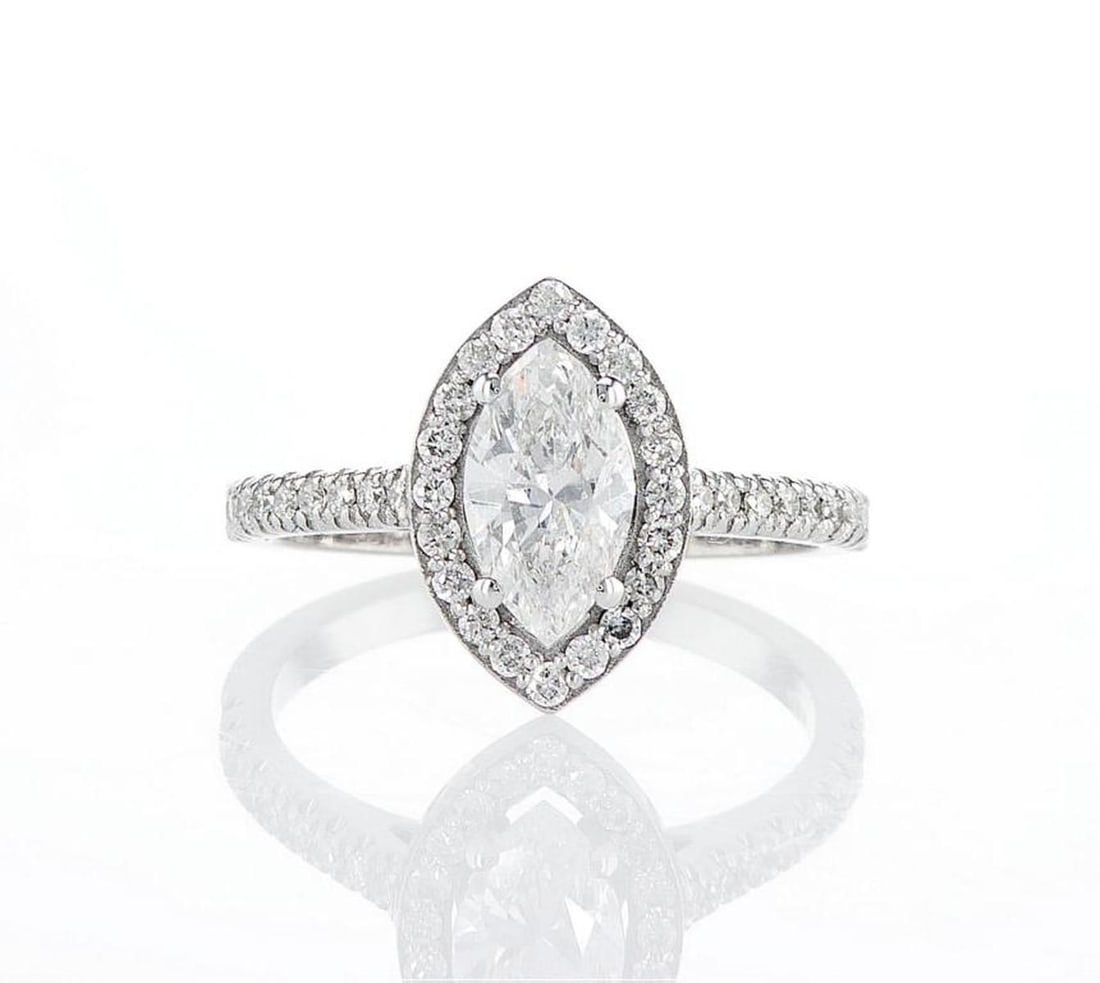14kt White Gold 1.67ctw Diamond Ring: Jewelry Description Description: One 14k white gold ring, set with natural diamonds. Jewelry Weight: 3.12 Grs Total Diamonds Weight: 1.67 Cts Precious Metal: 14kt White Gold Certificate Number: DSL- 4