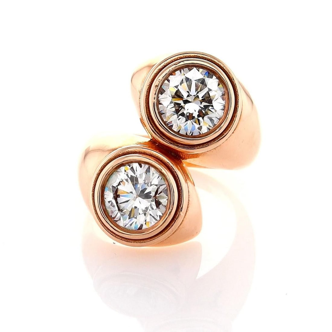 14kt Rose Gold 3.08ctw Diamond Ring: Jewelry Description Description: One 14k rose gold ring, set with lab grown diamonds. Jewelry Weight: 11.34 Grs Total Diamonds Weight: 3.08 Cts Precious Metal: 14kt Rose Gold Certificate Number: DSL-