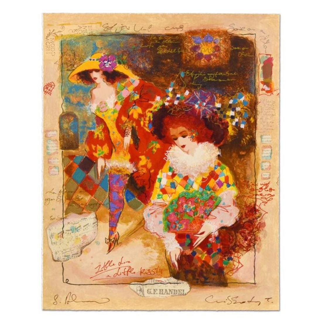 Alexander Galtchansky (1959-2008) and Tanya Wissotzky (1959-2006), Hand Signed Limited Edition: This is a limited edition serigraph on deckle edged paper by Alexander Galtchansky (1959-2008) and Tanya Wissotzky (1959-2006). It is numbered and hand signed and includes a letter of authenticity.
