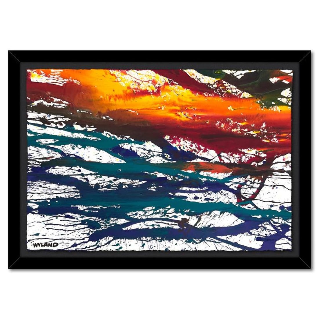 Wyland, Framed Original Painting (32" x 46"), Hand Signed with Letter of Authenticity. (1 of 2)