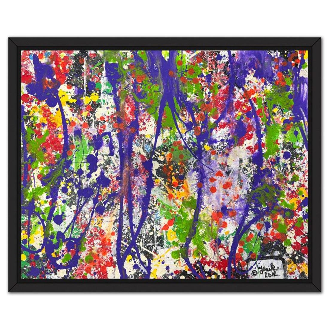 Jenik Cook, Framed Hand Signed Original Painting with Letter of Authenticity.: This is an original acrylic painting on paper by Jenik Cook. Hand signed by the artist, it includes Letter of Authenticity. This piece comes from the artist's personal collection. Measures approximate