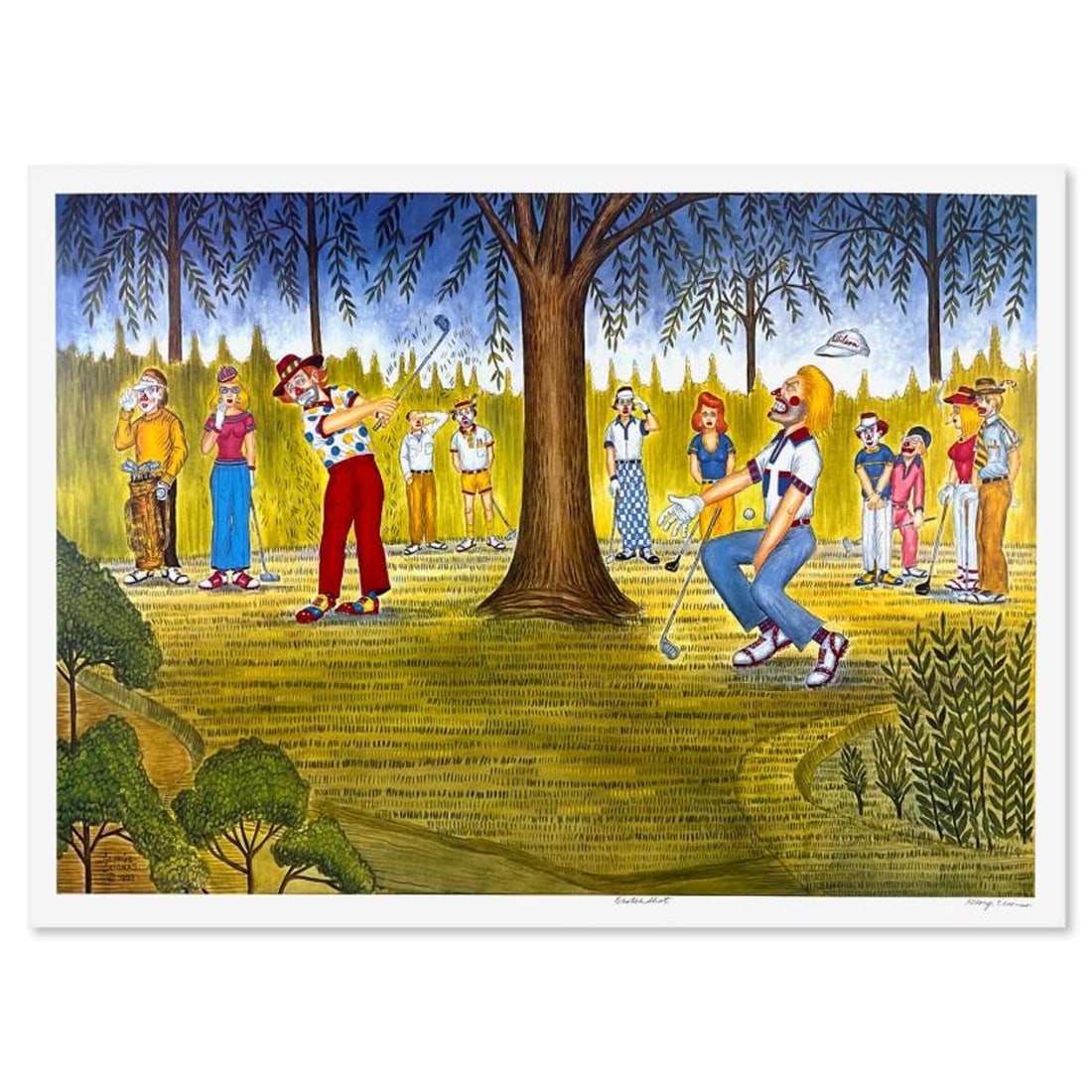 George Crionas (1925-2004), "Crotchshot" Limited Edition Lithograph, Numbered and Hand Signed with: Crotchshot is a limited edition lithograph on paper by George Crionas (1925-2004), numbered and hand signed by the artist. Includes Letter of Authenticity. Measures approx. 40" x 28" (border), 36" x 2