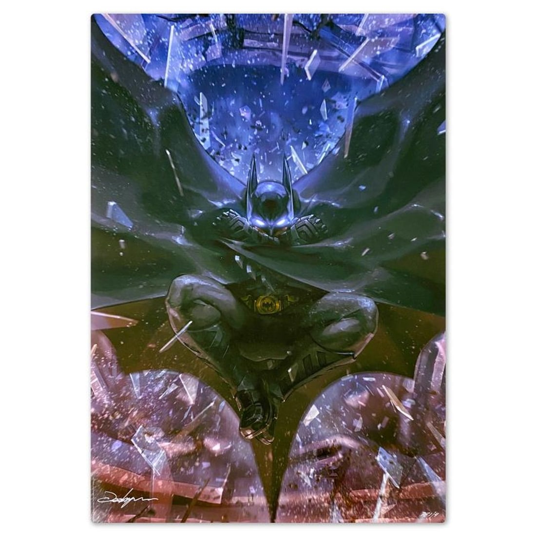 DC Comics & Jeehyung Lee, "The Batman's Grave #1" Limited Edition on Aluminum, PP Numbered 1/4 and: The Batman's Grave #1 is a limited edition giclee on aluminum from DC Comics and Jeehyung Lee, PP numbered 1/4 and bearing the authorized signature of the artist. Includes Letter of Authenticity. Meas