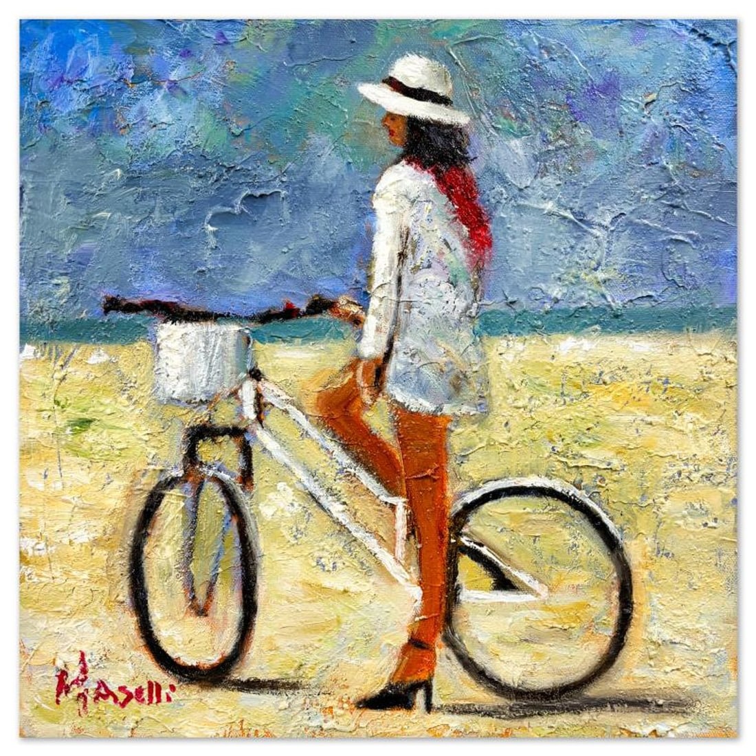 Michael Maselli, Original Painting on Canvas, Hand Signed with Letter of Authenticity. (1 of 2)