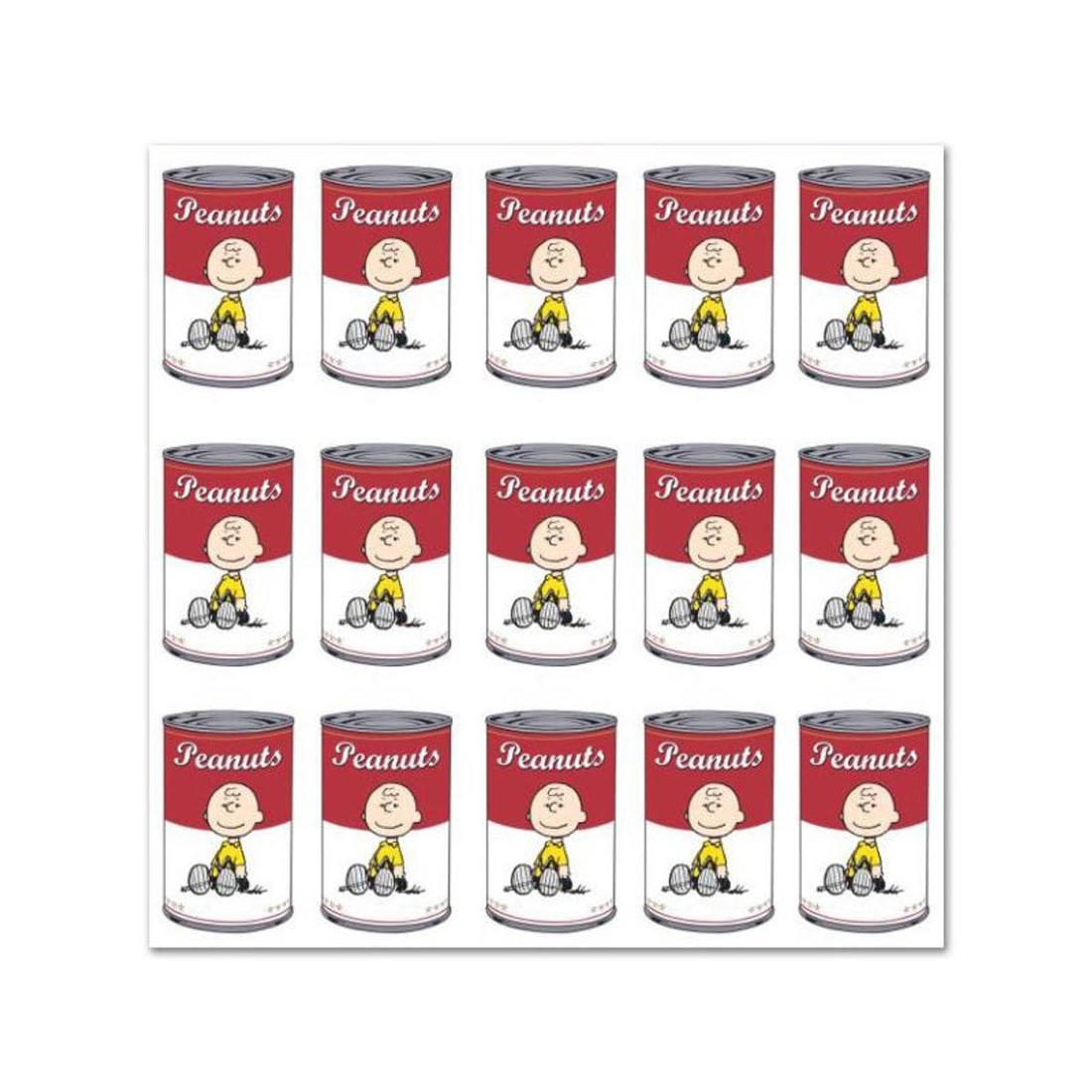 Peanuts, "Peanuts Can" Hand Numbered Canvas (40"x40") Limited Edition Fine Art Print with: A vibrant and striking edition portraying the simple yet emotive art of Charles. M. Schulz, creator of PEANUTS . You'll love the color, it really POPS in person! It looks incredible on the wall and wi