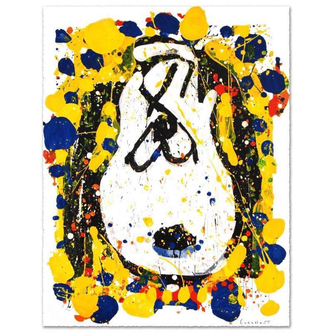 Squeeze The Day-Tuesday Limited Edition Hand Pulled Original Lithograph (29" x 38.5") by Renowned: Squeeze The Day-Tuesday is a limited edition hand pulled original lithograph on museum quality deckle-edge paper, numbered and hand signed by Tom Everhart. This is one of the final Everhart editions t