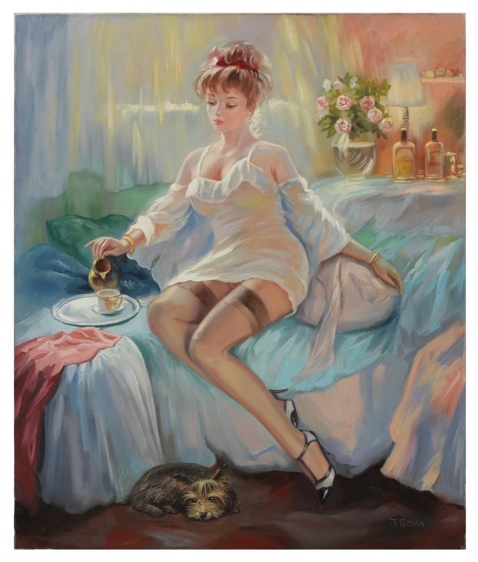 Taras Sidan- Original Giclee on Canvas "Alexandra": Artist: Taras Sidan. Medium: Original Giclee on Canvas. Title: Alexandra. Size: 24" x 20". Signature: Hand Signed by the Artist. Certificate of Authenticity: From the publisher. Reference#: 21095.
