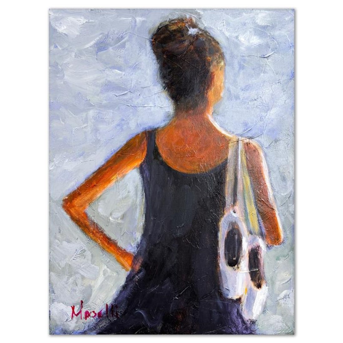 Michael Maselli, Original Painting on Canvas, Hand Signed with Letter of Authenticity.: This is an original painting on stretched canvas by Michael Maselli, hand signed by the artist. Includes Letter of Authenticity. Measures approx. 20" x 16" (image).