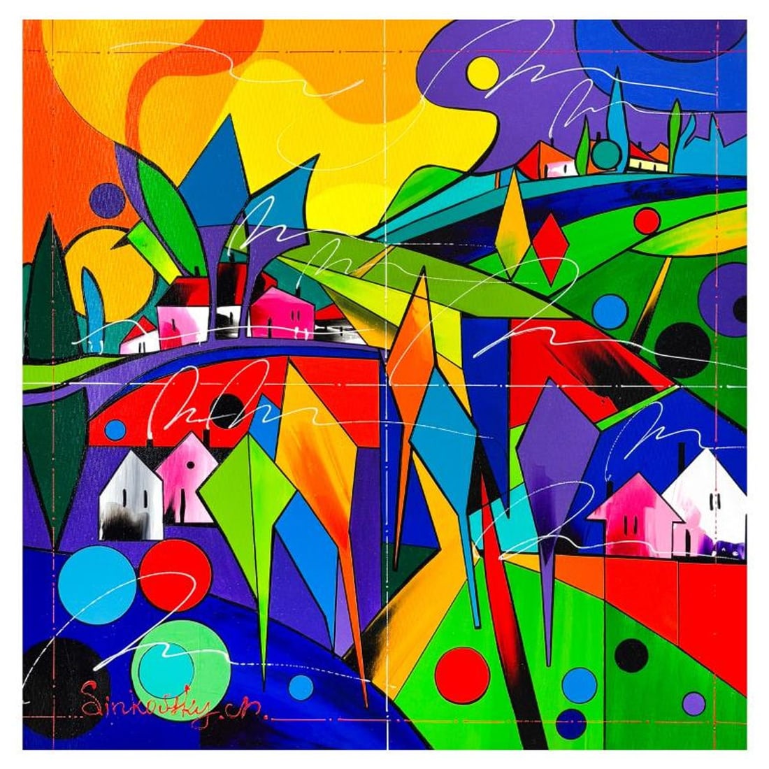 Natalia Sinkovsky, Original Acrylic Painting on Canvas, Hand Signed with Letter of Authenticity. (1 of 2)