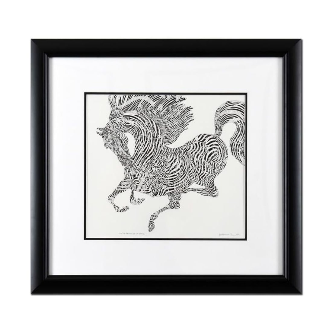 Guillaume Azoulay, "Sketch Preliminaire" Framed Original Drawing, Hand Signed with Letter of (1 of 3)