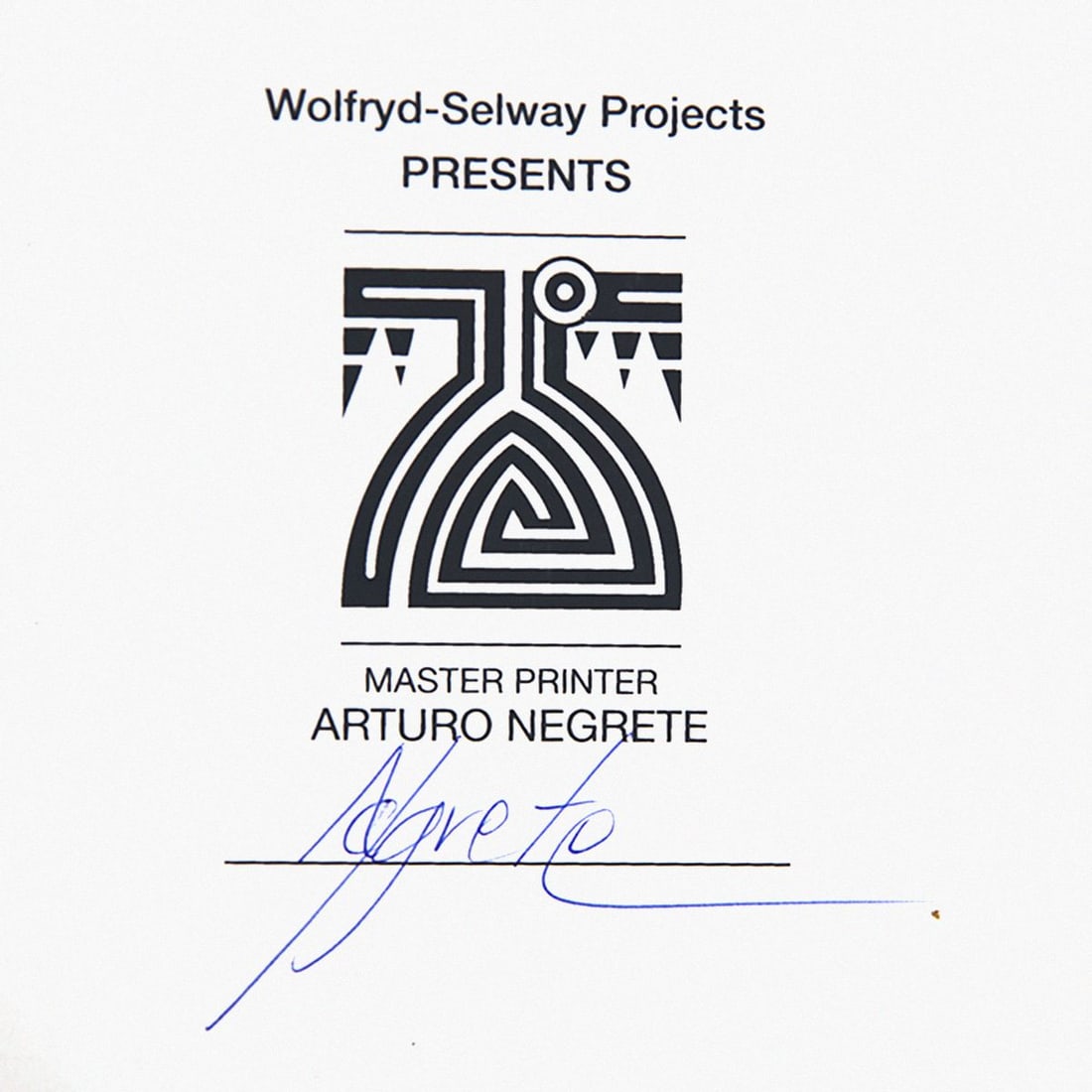 Wolfryd-Selway Projects- Offset Lithograph - 2