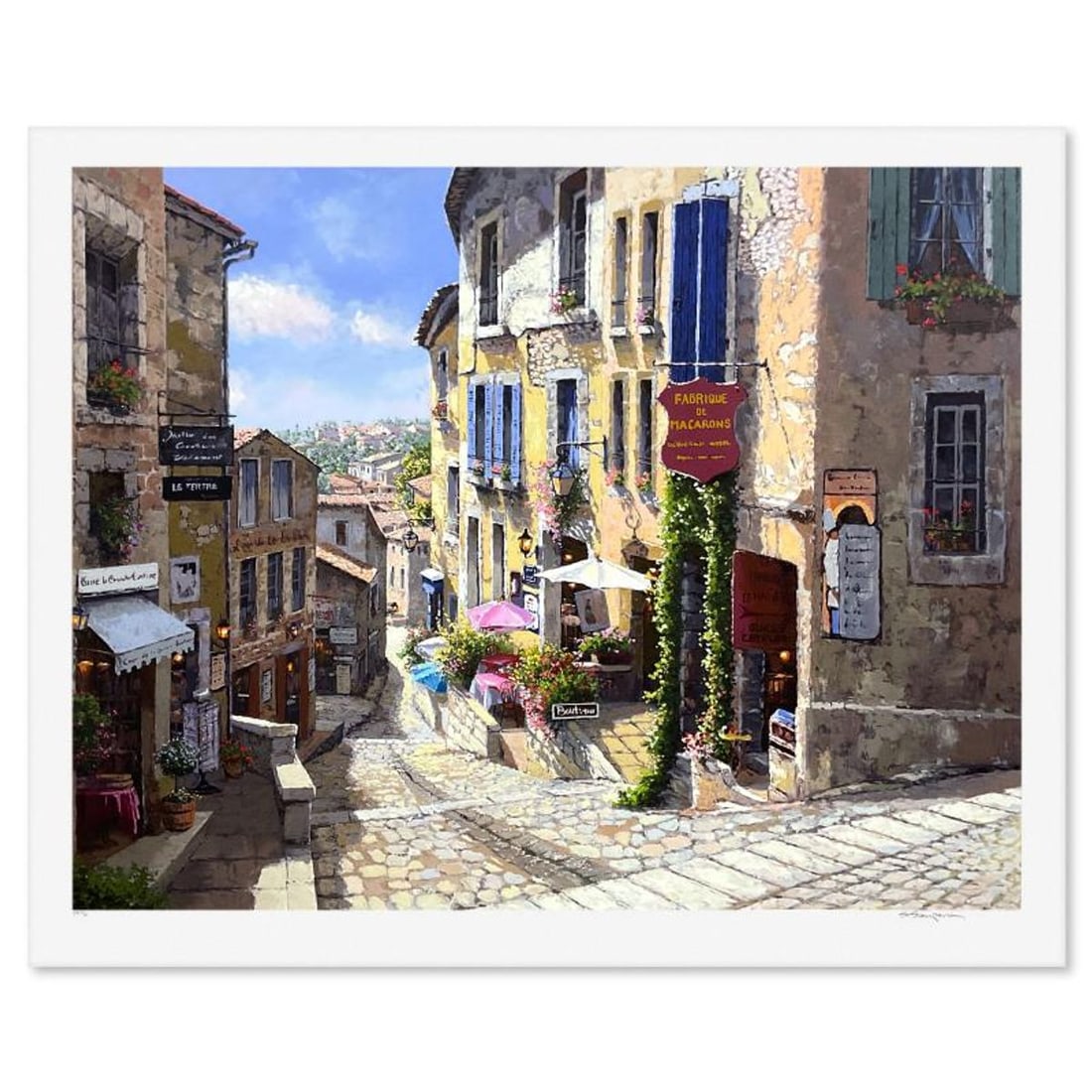 Sam Park, "St Emilion" Limited Edition Printer's Proof Serigraph, Numbered 1/4 and Hand Signed with: St Emilion is a limited edition printer's proof serigraph on paper by Sam Park, numbered 1/4 and hand signed by the artist. Includes Letter of Authenticity. Measures approx. 40.5" x 49" (border), 36" 