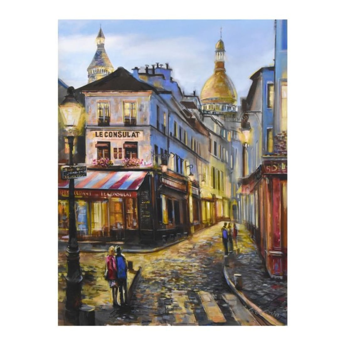 Vadik Suljakov, "Le Consulat" Hand Embellished Limited Edition on Canvas, Numbered and Hand Signed: Le Consulat is a hand embellished limited edition giclee on canvas by Vadik Suljakov, numbered and hand signed by the artist. Includes Certificate of Authenticity. Measures approx. 18" x 24" (image). 