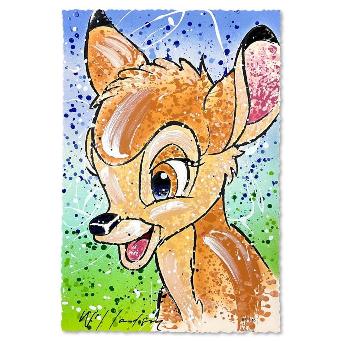 #1 of edition - David Willardson, "The Buck Stops Here" Limited Edition Serigraph, GP Numbered 1/120: The Buck Stops Here is a limited edition serigraph on deckle edge paper by David Willardson, GP numbered 1/120 and hand signed by the artist. This piece is licensed by Disney Fine Art. Includes Letter