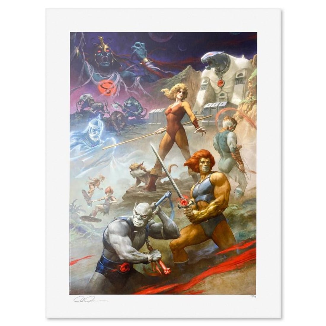 Paolo Rivera, "ThunderCats, Ho!" Limited Edition, PP Numbered 3/4 and Signed with Letter of (1 of 2)