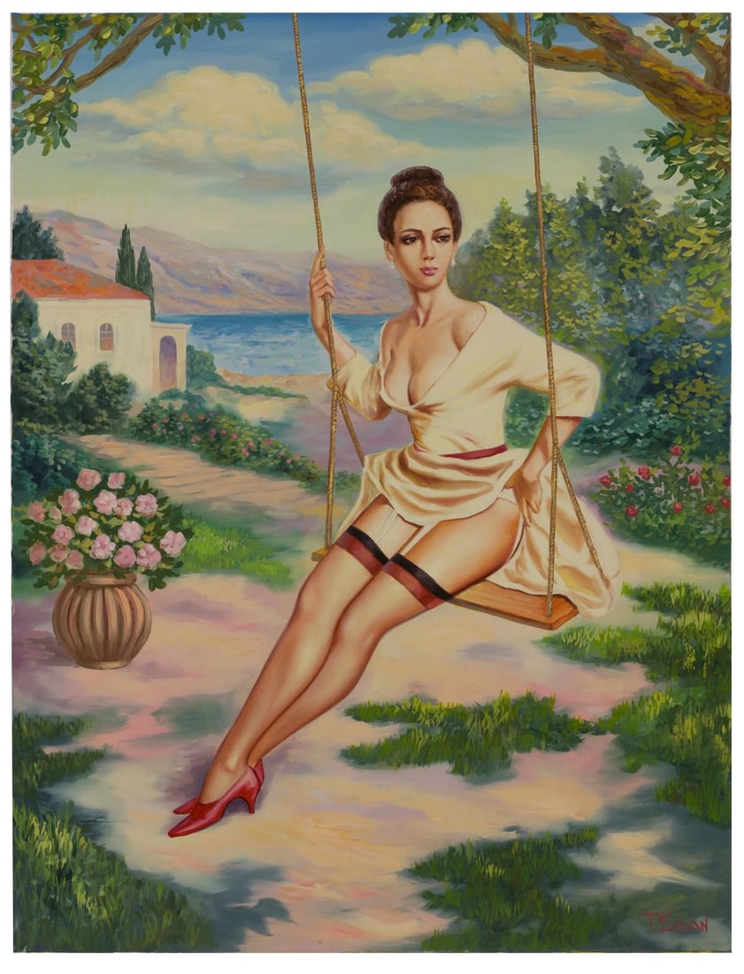 Taras Sidan- Original Giclee on Canvas "Gabriele": Artist: Taras Sidan. Medium: Original Giclee on Canvas. Title: Gabriele. Size: 40" x 30". Signature: Hand Signed and Numbered by the Artist. Certificate of Authenticity: From the publisher. Reference#