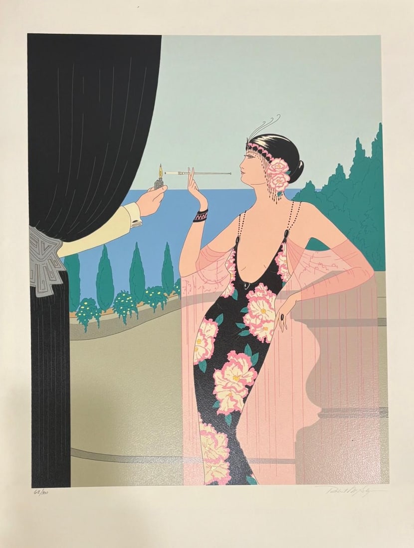 Robert McGlynn- Lithograph on paper: Artist: Robert McGlynn. Medium: Lithograph on paper. Size: 20" x 26". Signature: Hand Signed and numered. Reference#: 94135.