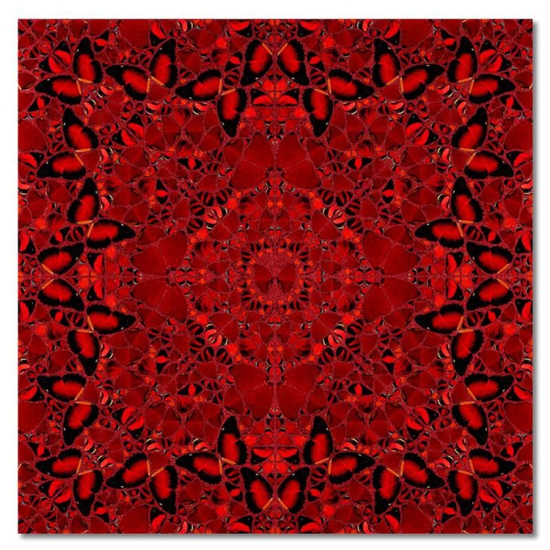 Damien Hirst- Mixed Media "The Empresses (H10-2 Nur Jahan)": Artist: Damien Hirst. Medium: Mixed Media. Title: The Empresses (H10-2 Nur Jahan). Size: 39" x 39".