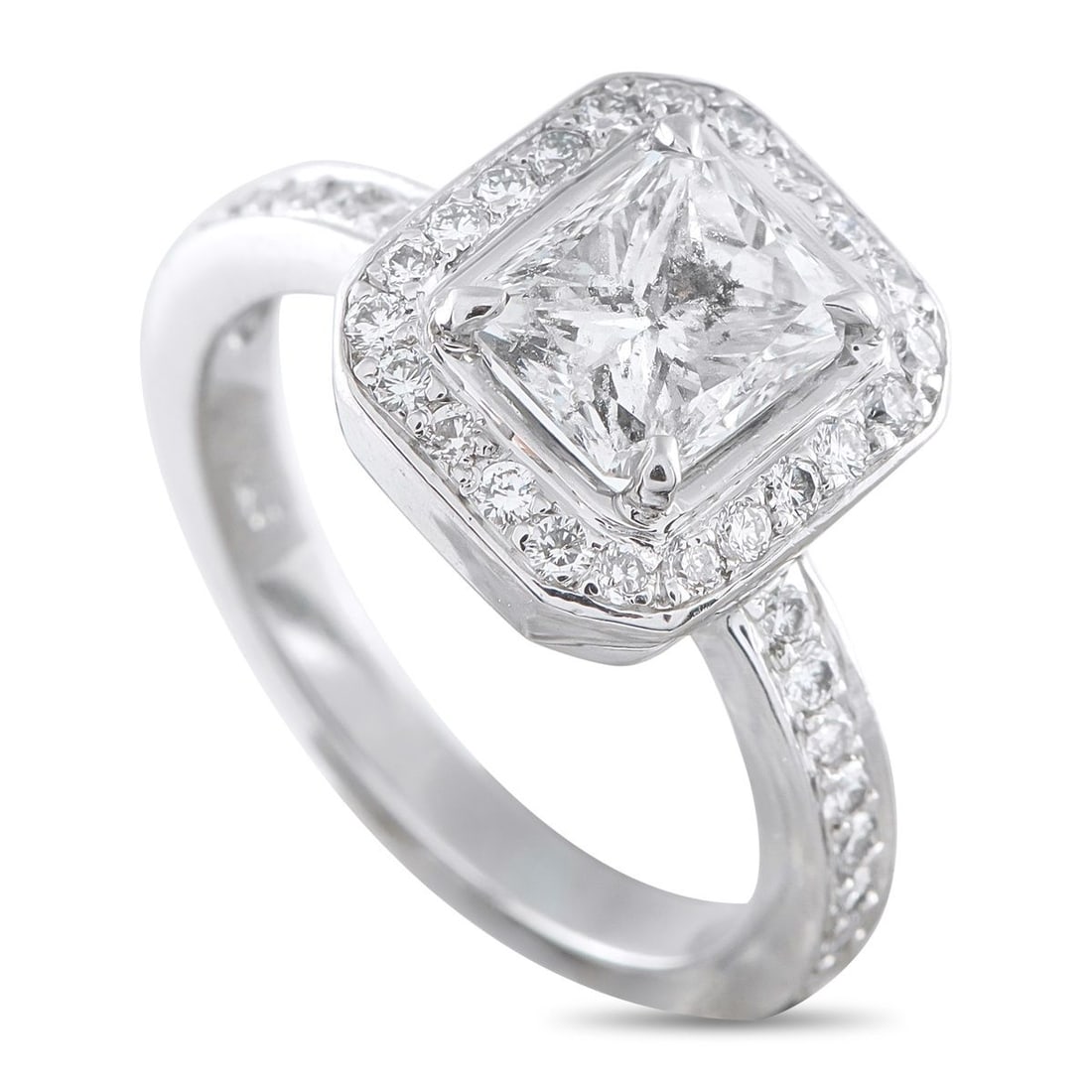PLATINUM 2.18CT DIAMOND RING (1 of 3)