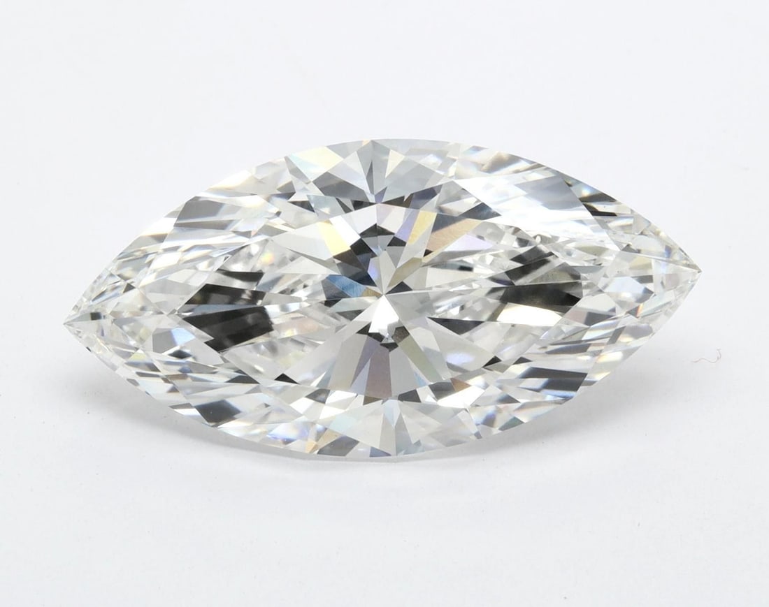 Lab Grown 1.51 ct, Color E/VVS2 IGI Graded Diamond: Lab/Natural Diamond: Lab Carat Weight: 1.51 Color Grade: E Clarity Grade: VVS2 Model: Marquise Fluorescence: N Polish: EXCELLENT Symmetry: EXCELLENT Depth: 63.4 Table: 61 Size: 11.9-5.9-3.74 Certifica