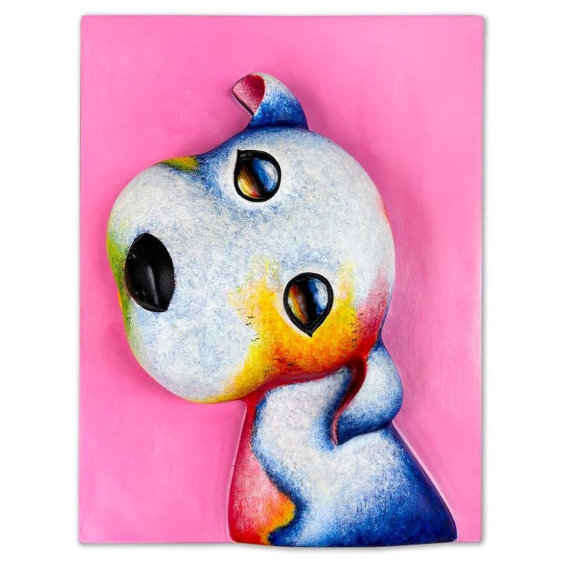 Wang, "Angel" Limited Edition Bas Relief Sculpture, Numbered 4/99 and Hand Signed with Letter of: Angel is a limited edition bas relief sculpture by Wang, numbered 4/99 and hand signed by the artist. Includes Letter of Authenticity. Measures approx. 13" x 10" x 4".