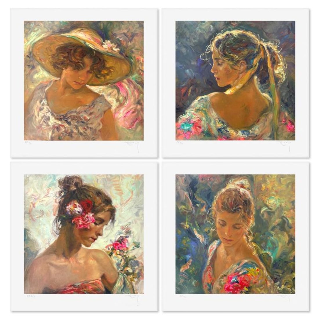 Royo, "Todas Las Luces Del Dia (Suite)" Limited Edition Printer's Proof Serigraph, Numbered and Hand: Todas Las Luces Del Dia is a 4-piece limited edition printer's proof serigraph suite on paper by Royo. Each piece is hand signed by the artist and has matching numbers. Includes Letter of Authenticity