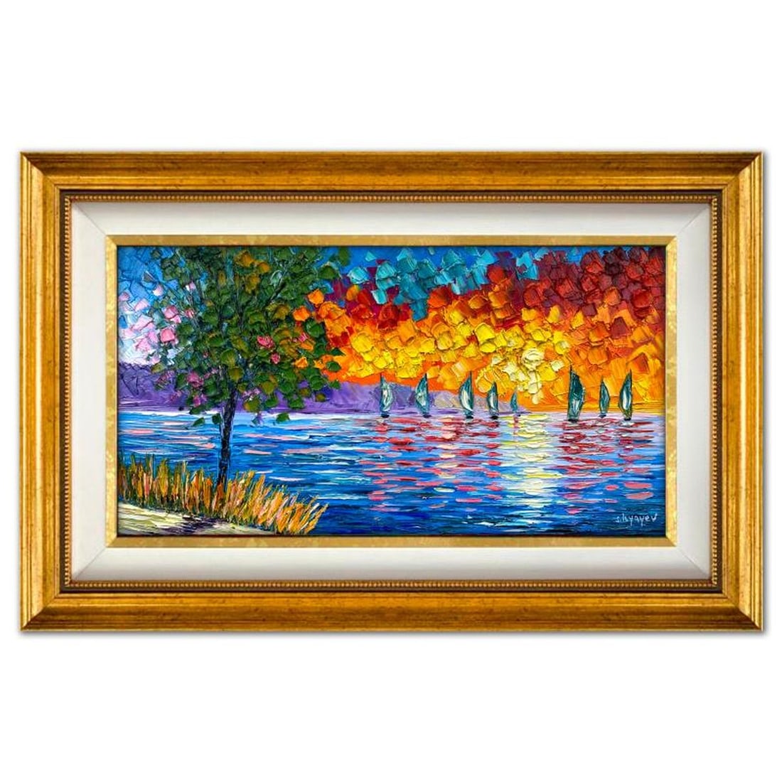 Slava Ilyayev, Framed Original Oil Painting on Canvas, Hand Signed with Letter of Authenticity.: This is an original oil painting on canvas by Slava Ilyayev, hand signed by the artist. This piece comes custom framed. Includes Letter of Authenticity. Measures approx. 22.5" x 36.5" (frame), 15.5" x