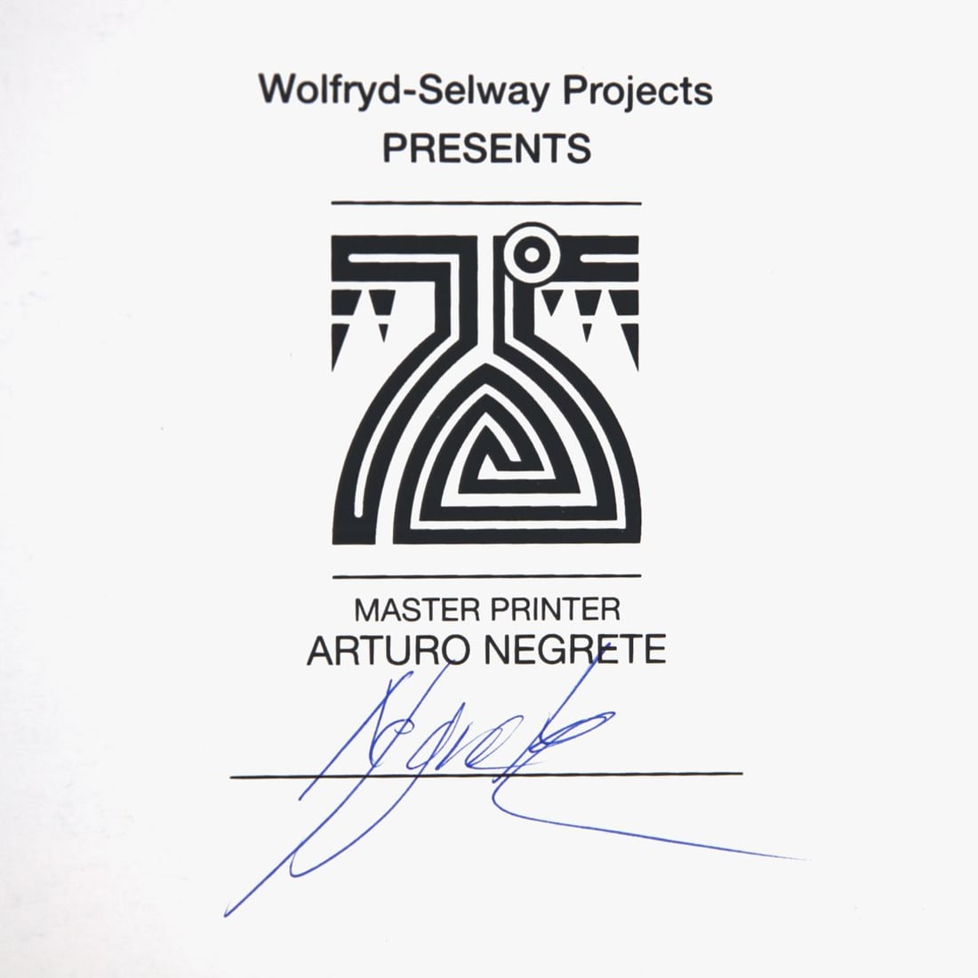 Wolfryd-Selway Projects- Silkscreen - 2