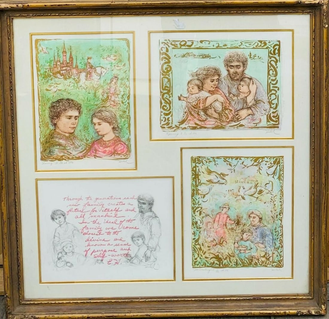 EDNA HIBEL- FOUR LITHOGRAPH ON PAPER (1 of 1)