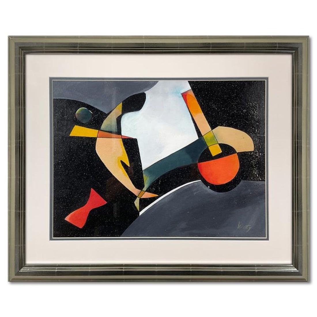 Neal Doty (1941-2016), Framed Original Mixed Media, Hand Signed with Letter of Authenticity.: This is an original mixed media on paper by Neal Doty (1941-2016), hand signed by the artist. This piece comes custom framed. Includes Letter of Authenticity. Measures approx. 27.5" x 22.5" (frame), 1