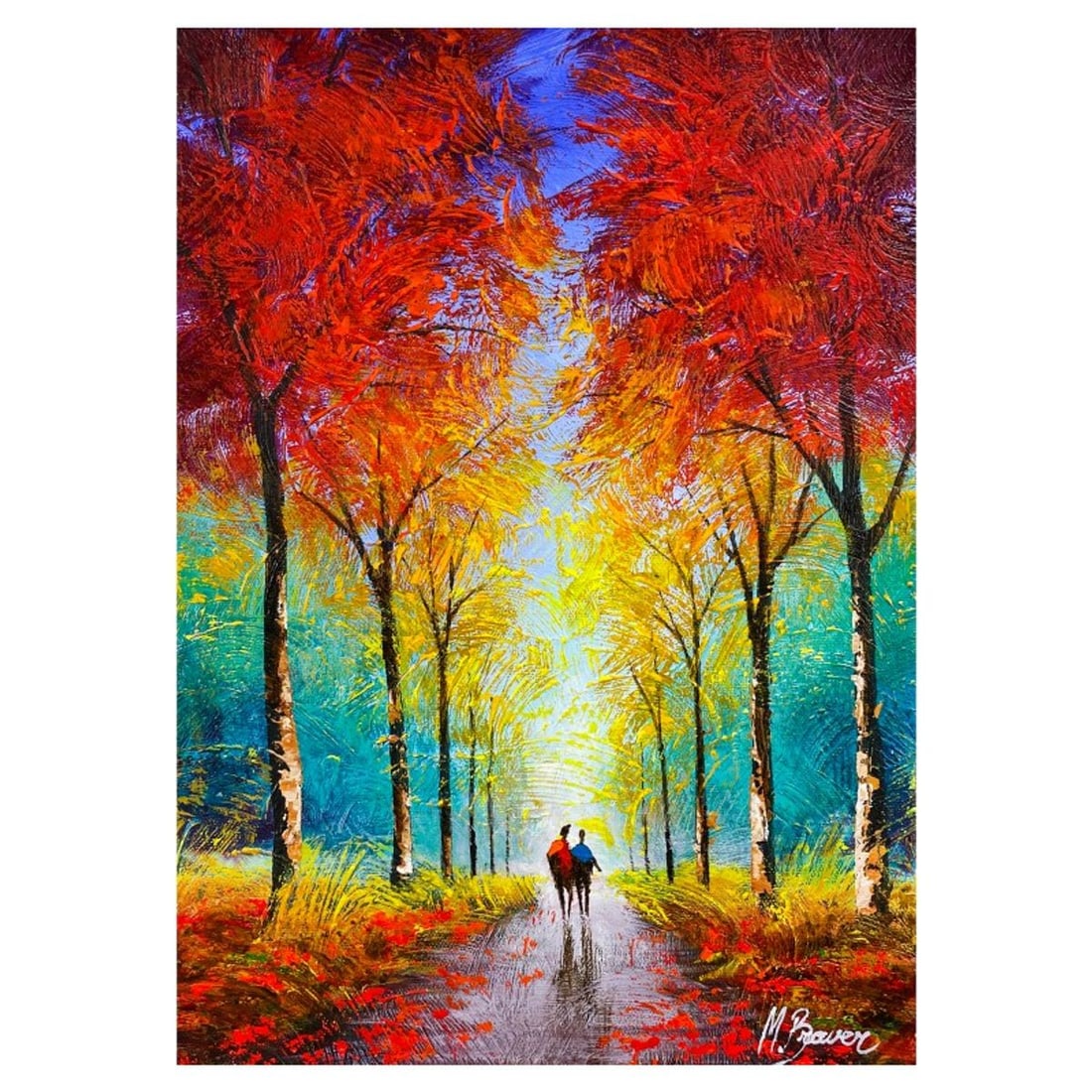 Mark Braver, Original Acrylic Painting on Canvas, Hand Signed with Letter of Authenticity.: This is an original acrylic painting on canvas by Mark Braver, hand signed by the artist. Includes Letter of Authenticity. Measures approx. 14" x 10" (image).