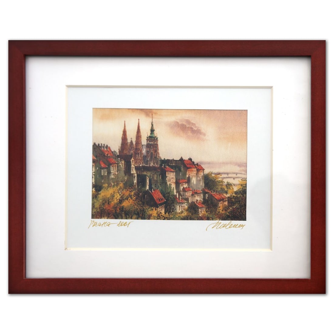 Unknown- Print: Artist: Unknown. Medium: Print. Size: 8" x 10". Measures approx. 12" x 15" (framed). Reference#: 62179.