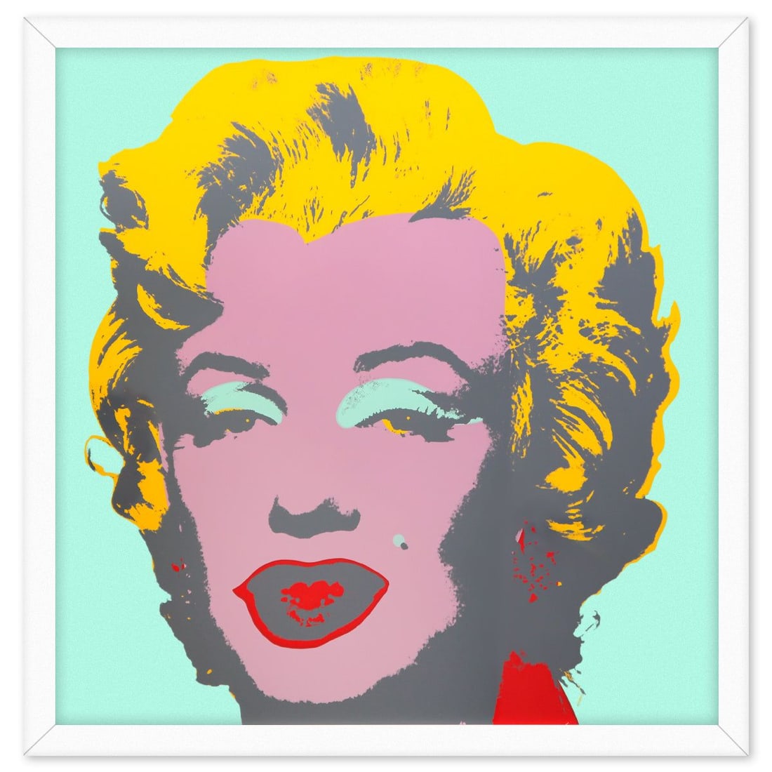 Andy Warhol- Silkscreen "Marilyn 11.23": Artist: Andy Warhol. Medium: Silkscreen. Title: Marilyn 11.23. Size: 36" x 36". Measures approx. 42" x 42" (framed). Certificate of Authenticity: Is included. Additional: "Marilyn 11.23" is a silk