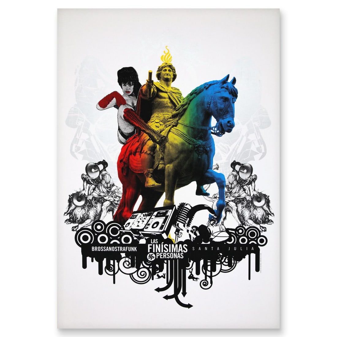 Wolfryd-Selway Projects- Silkscreen: Artist: Wolfryd-Selway Projects. Medium: Silkscreen. Size: 36" x 24". Signature: Hand signed by master printer. Certificate of Authenticity: Is included. Additional: Mexican vintage poster. Reference#