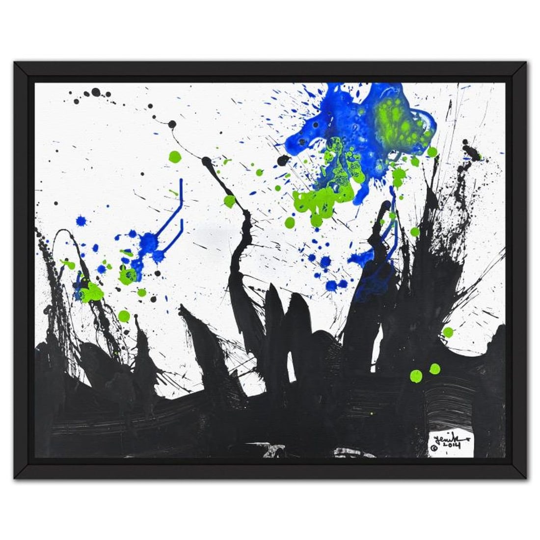 Jenik Cook, Framed Hand Signed Original Painting with Letter of Authenticity.: This is an original acrylic painting on paper by Jenik Cook. Hand signed by the artist, it includes Letter of Authenticity. This piece comes from the artist's personal collection. Measures approximate