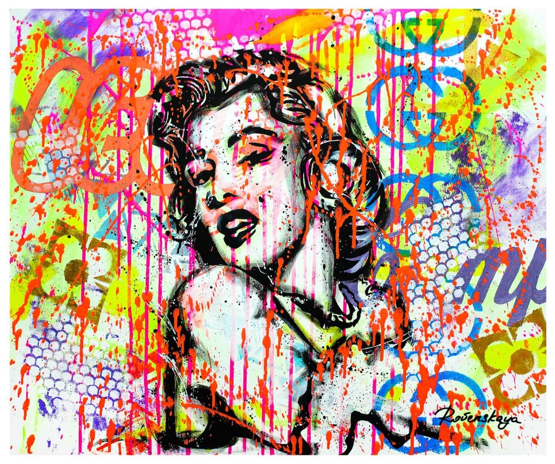 Nastya Rovenskaya- Original Oil on Canvas "Celeb": Artist: Nastya Rovenskaya. Medium: Original Oil on Canvas. Title: Celeb. Size: 24" x 30". Signature: Hand Signed by the artist. Certificate of Authenticity: From the publisher. Reference#: 19177.