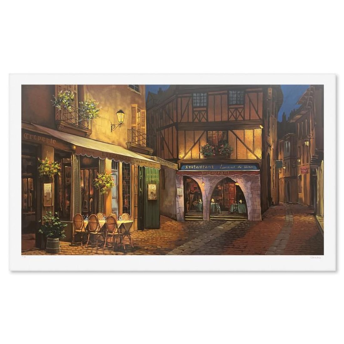 Viktor Shvaiko, "Twilight at Troy (White)" Limited Edition Printer's Proof Serigraph (29.5" x 52"),: Twilight at Troy (White) is a limited edition printer's proof serigraph on paper by Viktor Shvaiko, numbered 1/3 and hand signed by the artist. Includes Letter of Authenticity. Measures approx. 34" x 