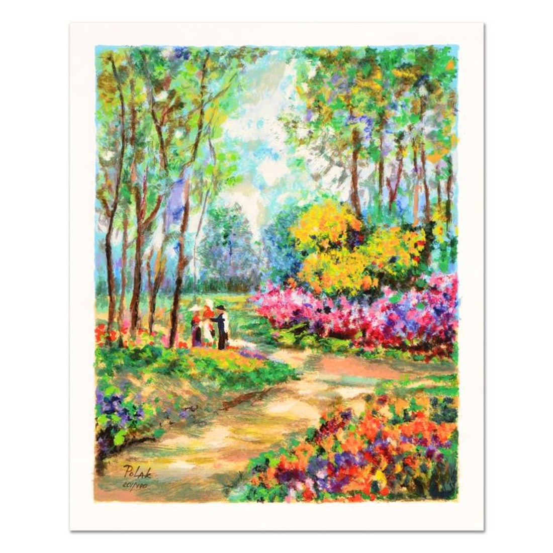 Dimitri Polak (1922-2008), Limited Edition Serigraph, Numbered and Hand Signed with Certificate of: This is a limited edition serigraph on paper, numbered and hand signed by Dimitri Polak (1922-2008). Includes Certificate of Authenticity. Measures approx. 11" x 13.5" (border), 10" x 12" (image). Ref