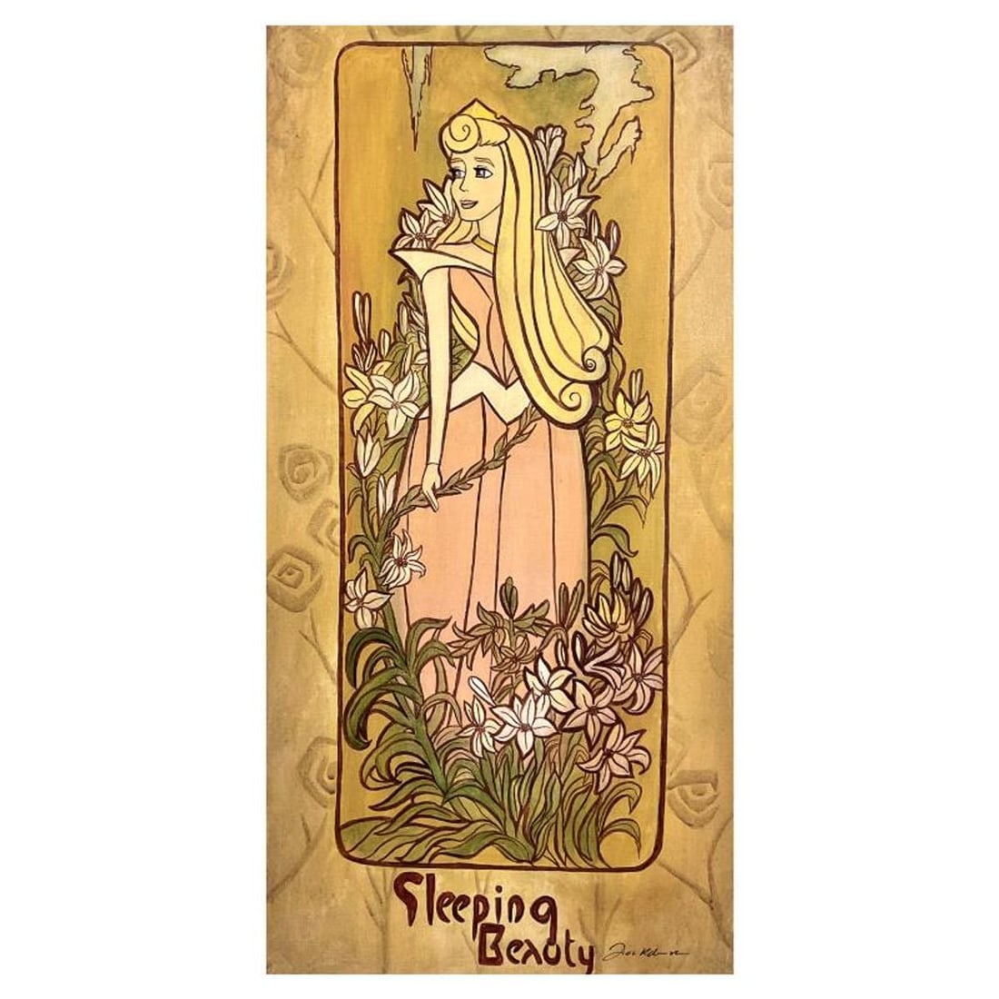 Tricia Buchanan-Benson, "Sleeping Beauty" Limited Edition on Canvas from Disney Fine Art, Numbered: Sleeping Beauty is a limited edition giclee on canvas by Tricia Buchanan-Benson, numbered and hand signed by the artist. This piece is licensed by Disney Fine Art. Includes Letter of Authenticity. Mea
