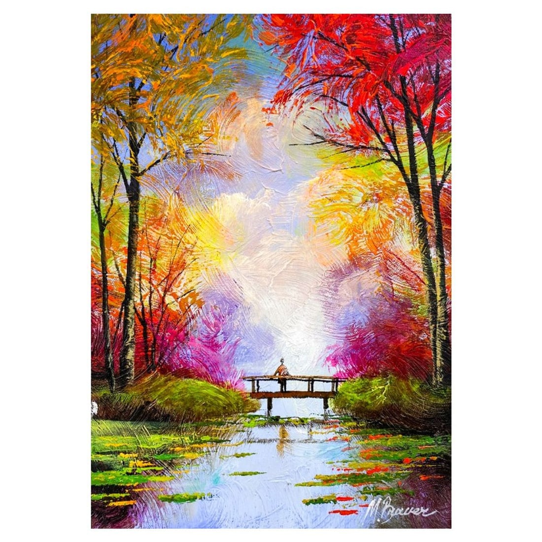 Mark Braver, Original Acrylic Painting on Canvas, Hand Signed with Letter of Authenticity.: This is an original acrylic painting on canvas by Mark Braver, hand signed by the artist. Includes Letter of Authenticity. Measures approx. 14" x 10" (image).