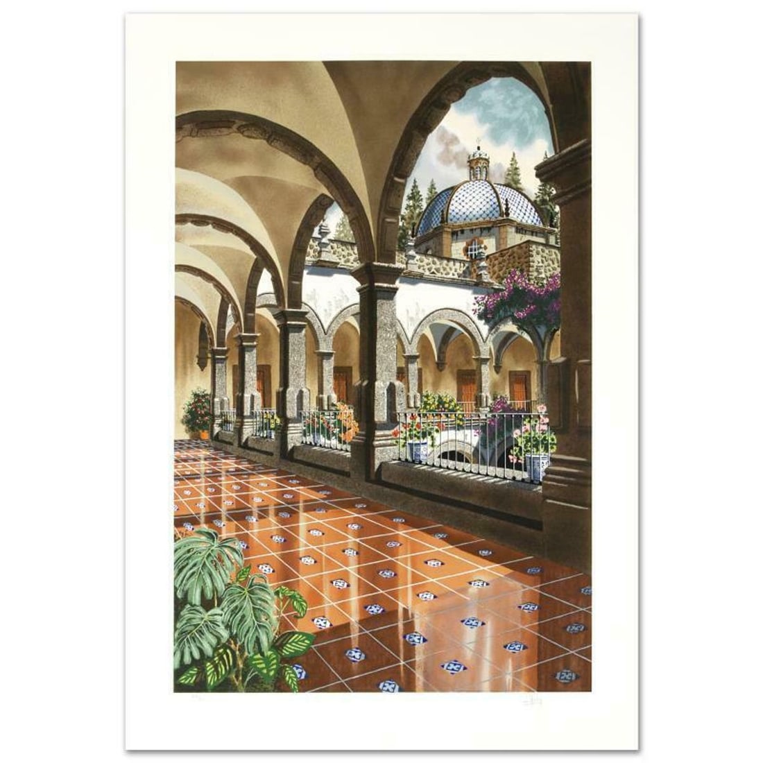First Light of the Day Limited Edition Serigraph by Juan Medina, Numbered and Hand Signed with: First Light of the Day is a limited edition serigraph on paper, numbered and hand signed by Juan Medina. Includes Certificate of Authenticity! Measures approx. 26" x 37" (with border), 21" x 32" (imag