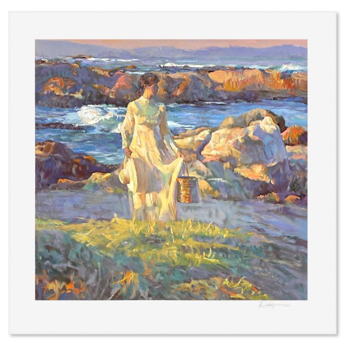 Don Hatfield, "Reflections at Dawn" Limited Edition Printer's Proof Serigraph, Numbered and Hand: Reflections at Dawn is a limited edition printer's proof serigraph on paper by Don Hatfield, numbered and hand signed by the artist. Includes Letter of Authenticity. Measures approx. 30.5" x 31" (bord